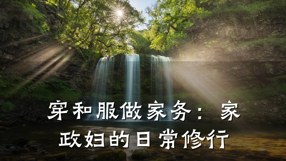 穿和服做家务：家政妇的日常修行