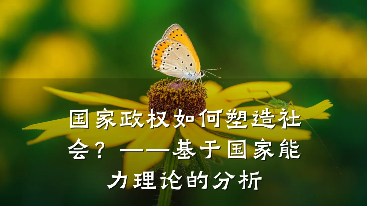 国家政权如何塑造社会?——基于国家能力理论的分析