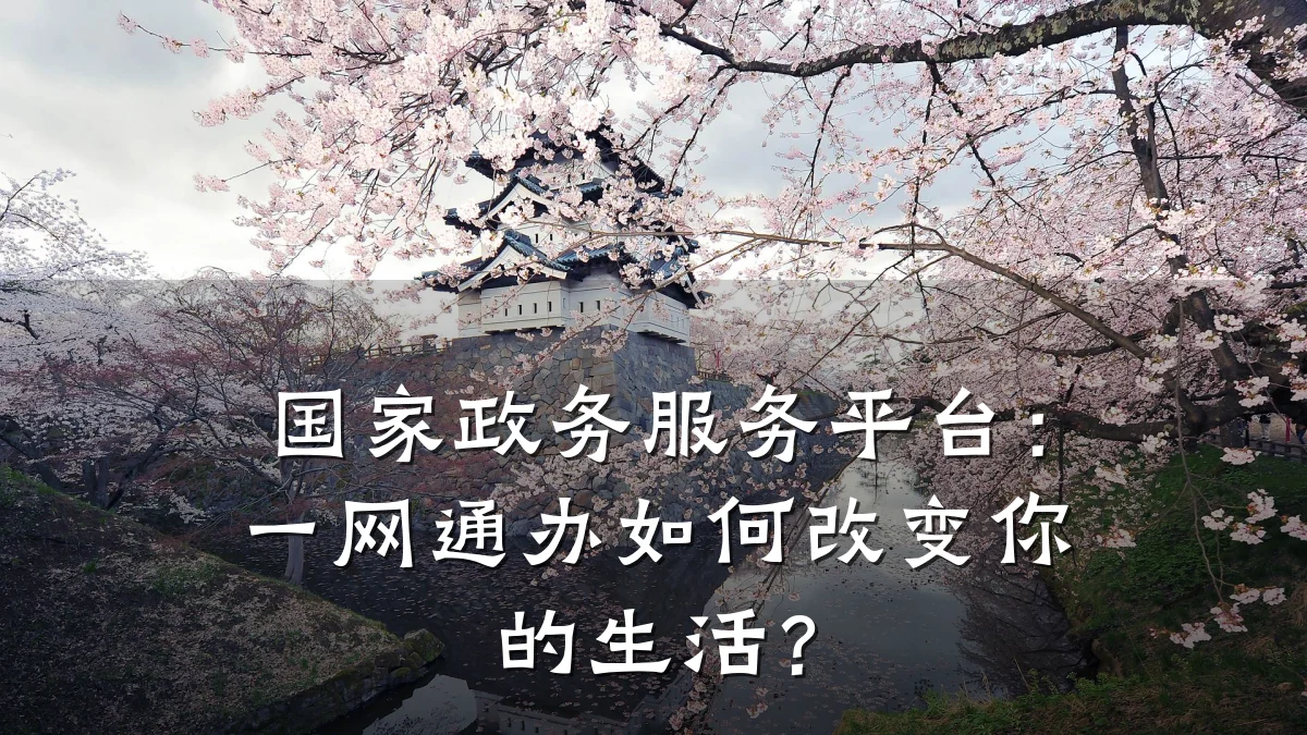 国家政务服务平台:一网通办如何改变你的生活?