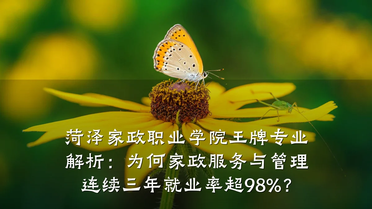 菏泽家政职业学院王牌专业解析:为何家政服务与管理连续三年就业率超98%?