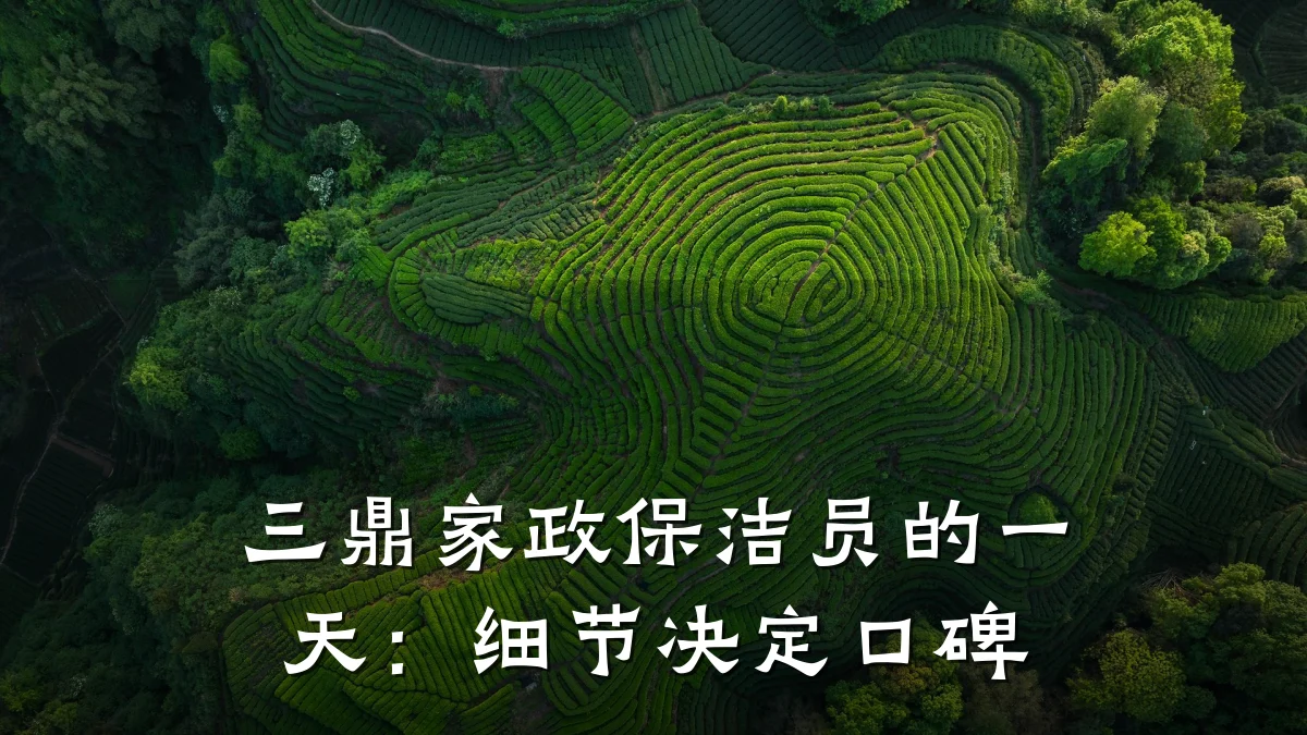 三鼎家政保洁员的一天：细节决定口碑
