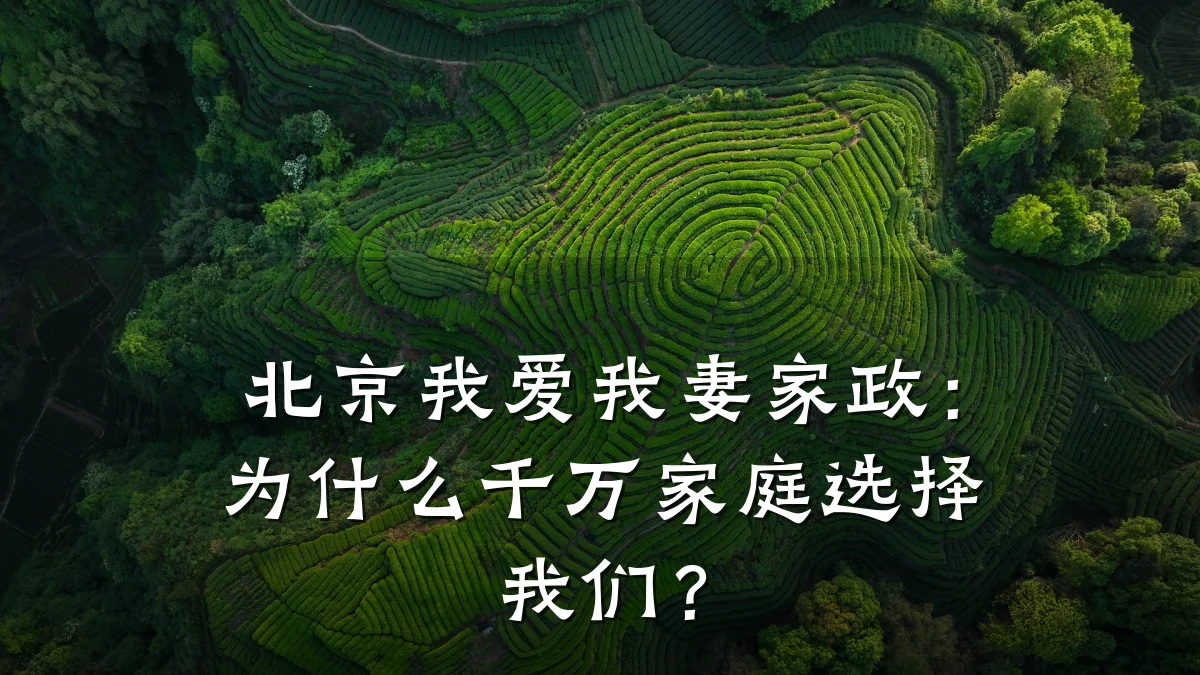 北京我爱我妻家政:为什么千万家庭选择我们?
