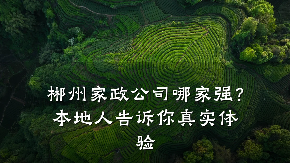 郴州家政公司哪家强?本地人告诉你真实体验