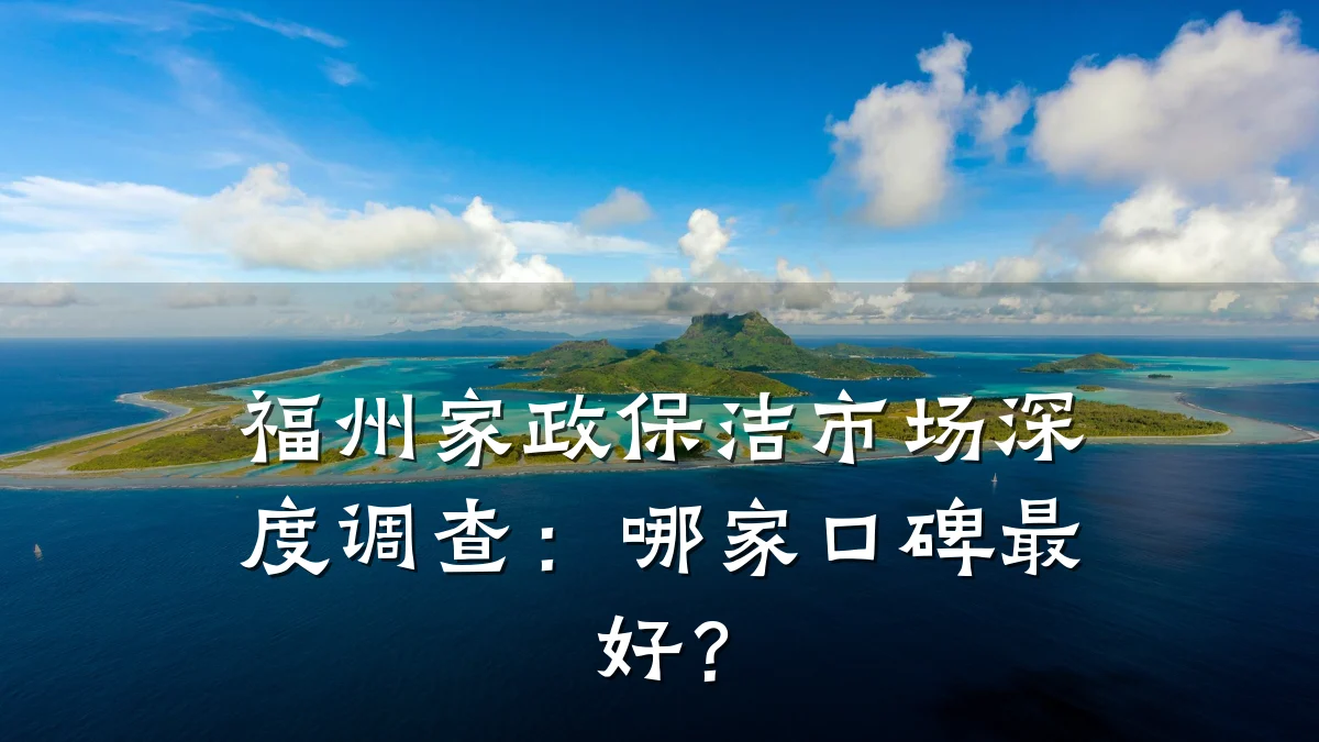 福州家政保洁市场深度调查:哪家口碑最好?