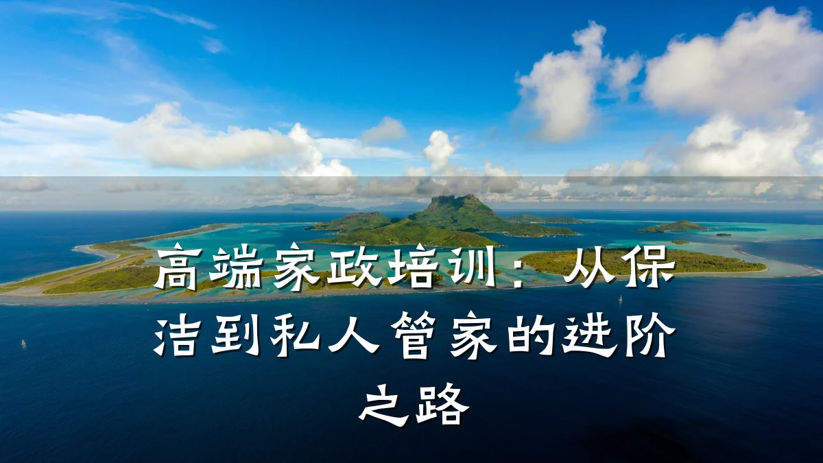 高端家政培训：从保洁到私人管家的进阶之路