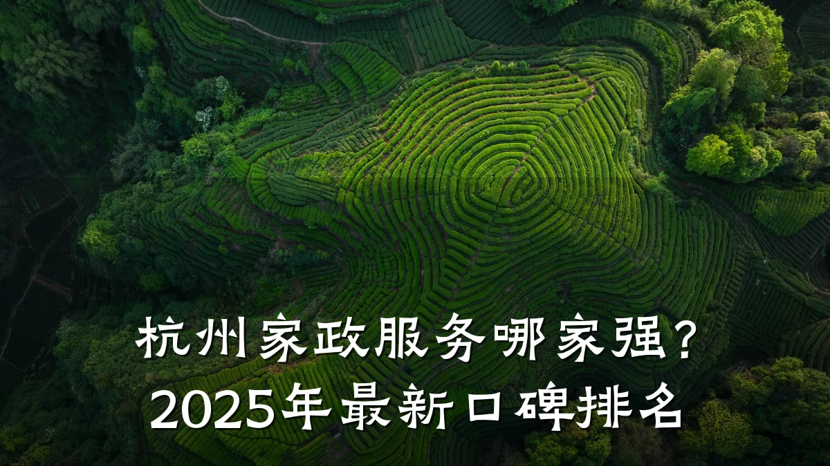 杭州家政服务哪家强?2025年最新口碑排名
