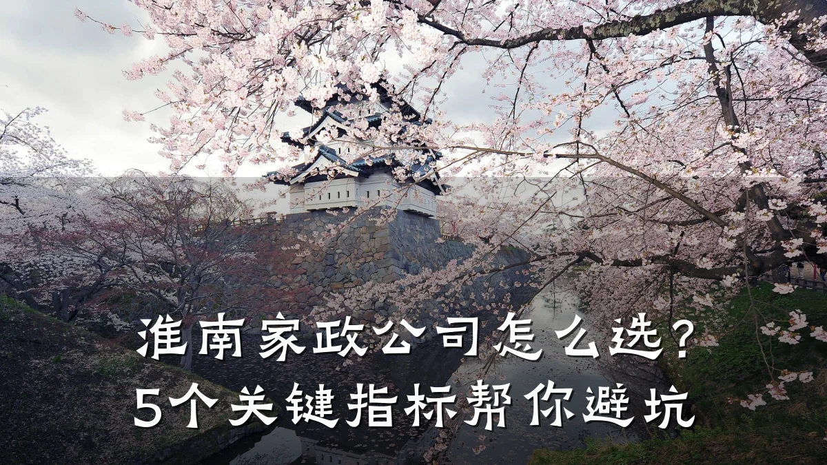 淮南家政公司怎么选？5个关键指标帮你避坑