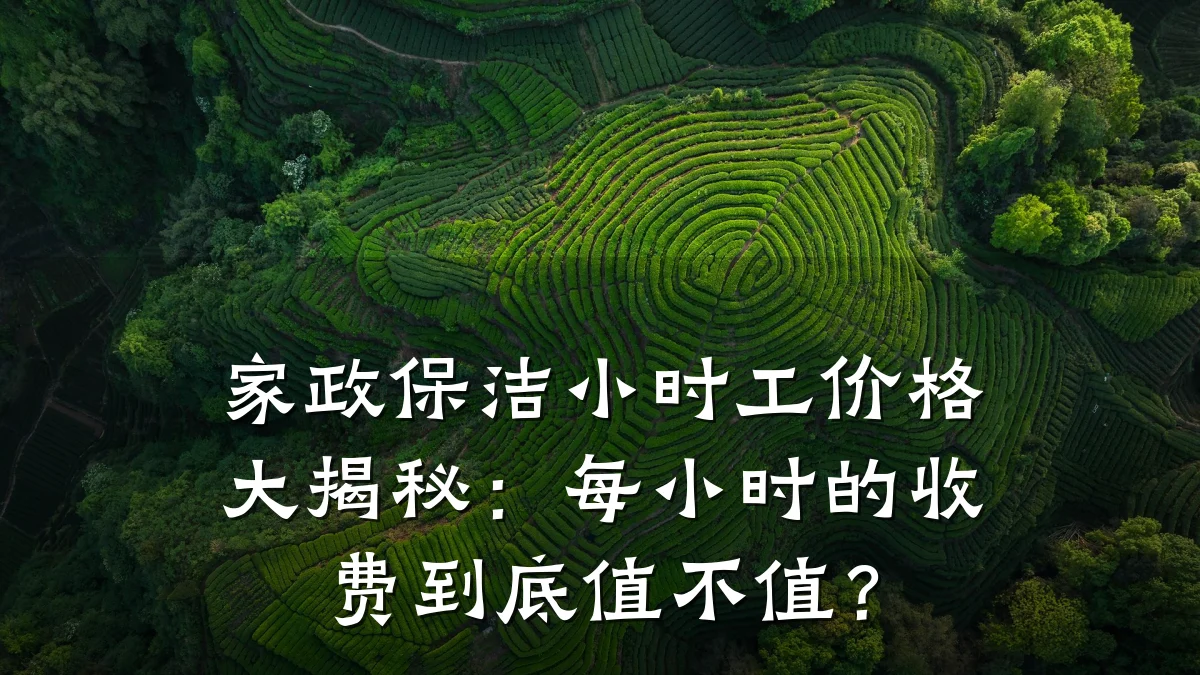 家政保洁小时工价格大揭秘:每小时的收费到底值不值?