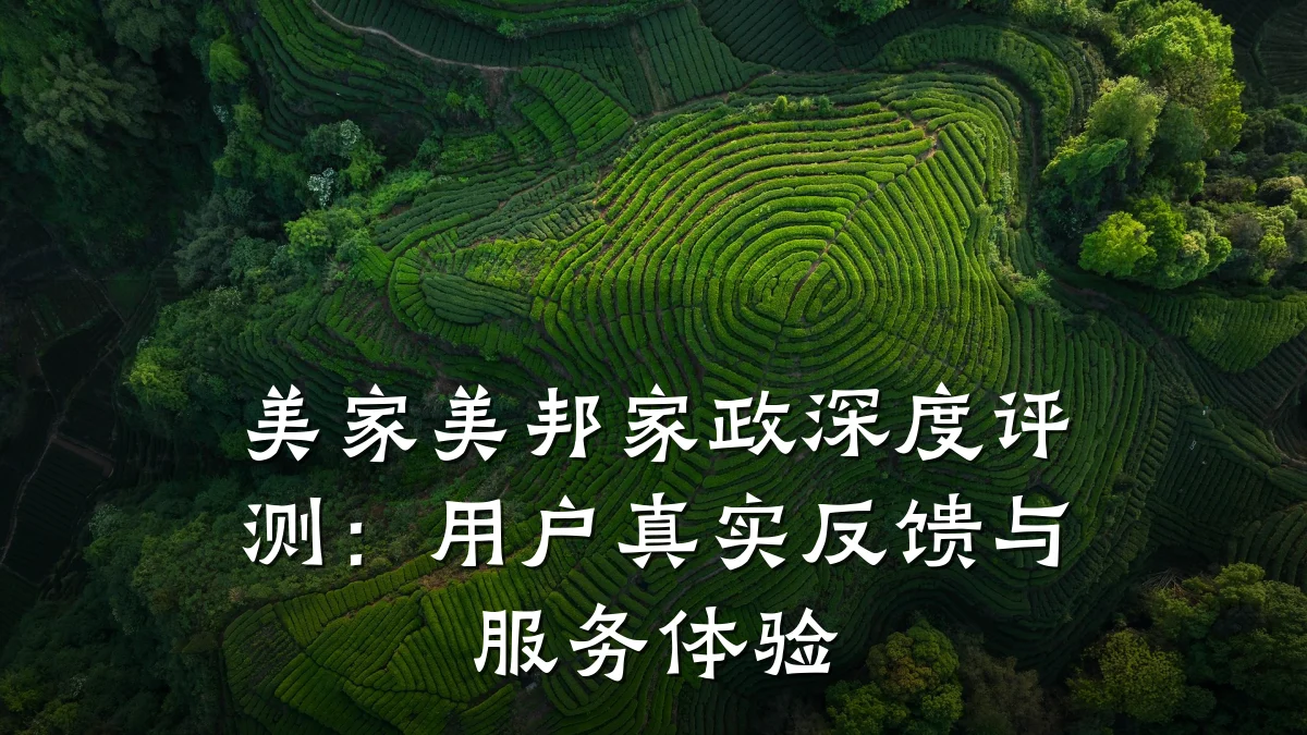 美家美邦家政深度评测:用户真实反馈与服务体验