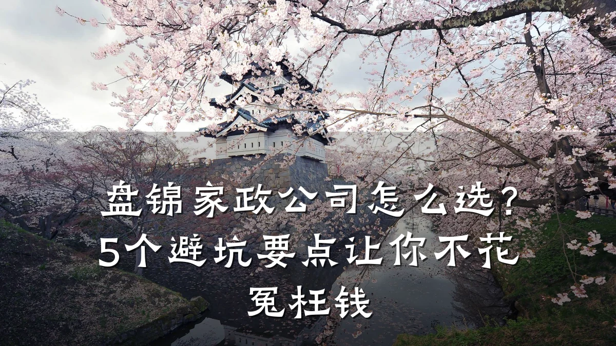 盘锦家政公司怎么选?5个避坑要点让你不花冤枉钱