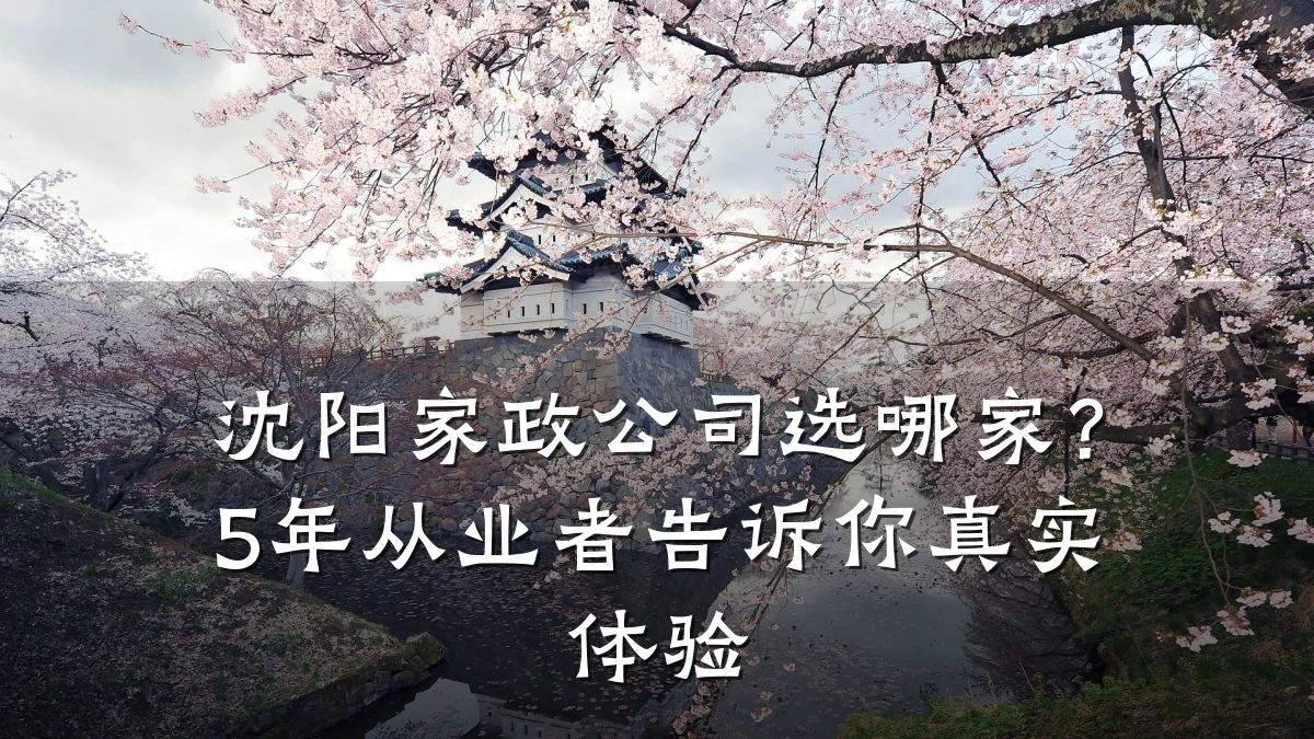 沈阳家政公司选哪家?5年从业者告诉你真实体验