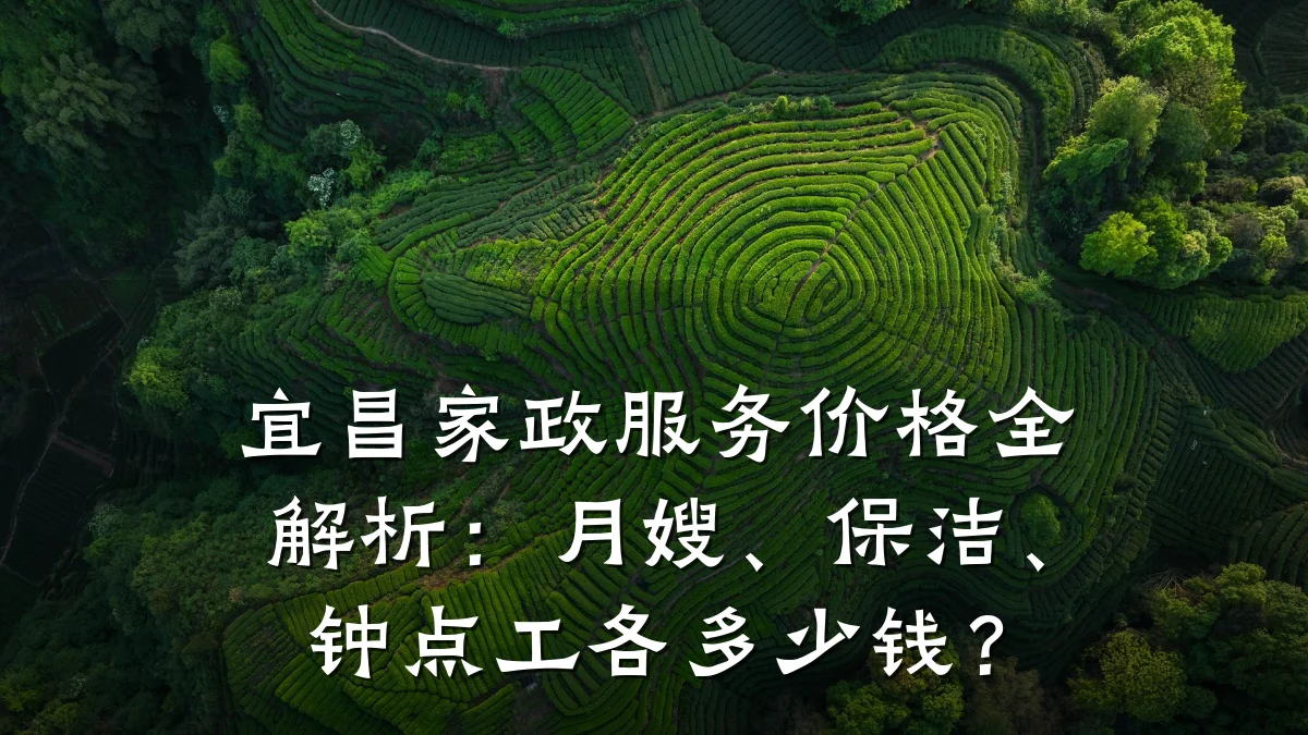 宜昌家政服务价格全解析：月嫂、保洁、钟点工各多少钱？