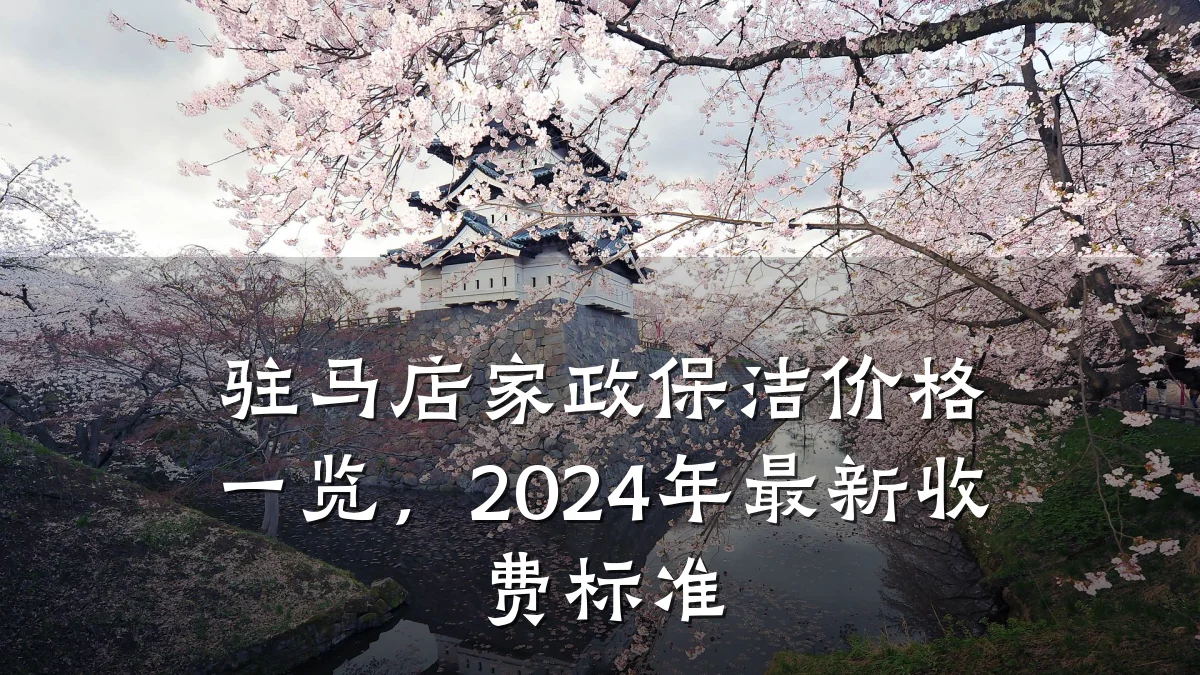 驻马店家政保洁价格一览,2024年最新收费标准
