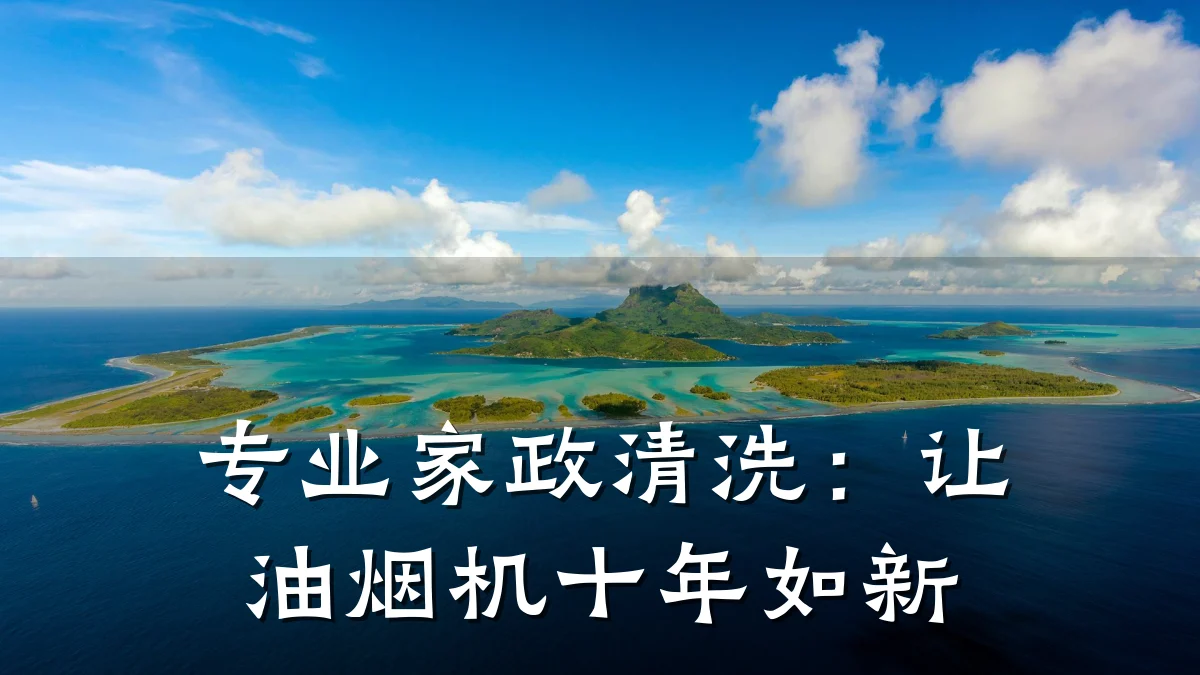 专业家政清洗:让油烟机十年如新