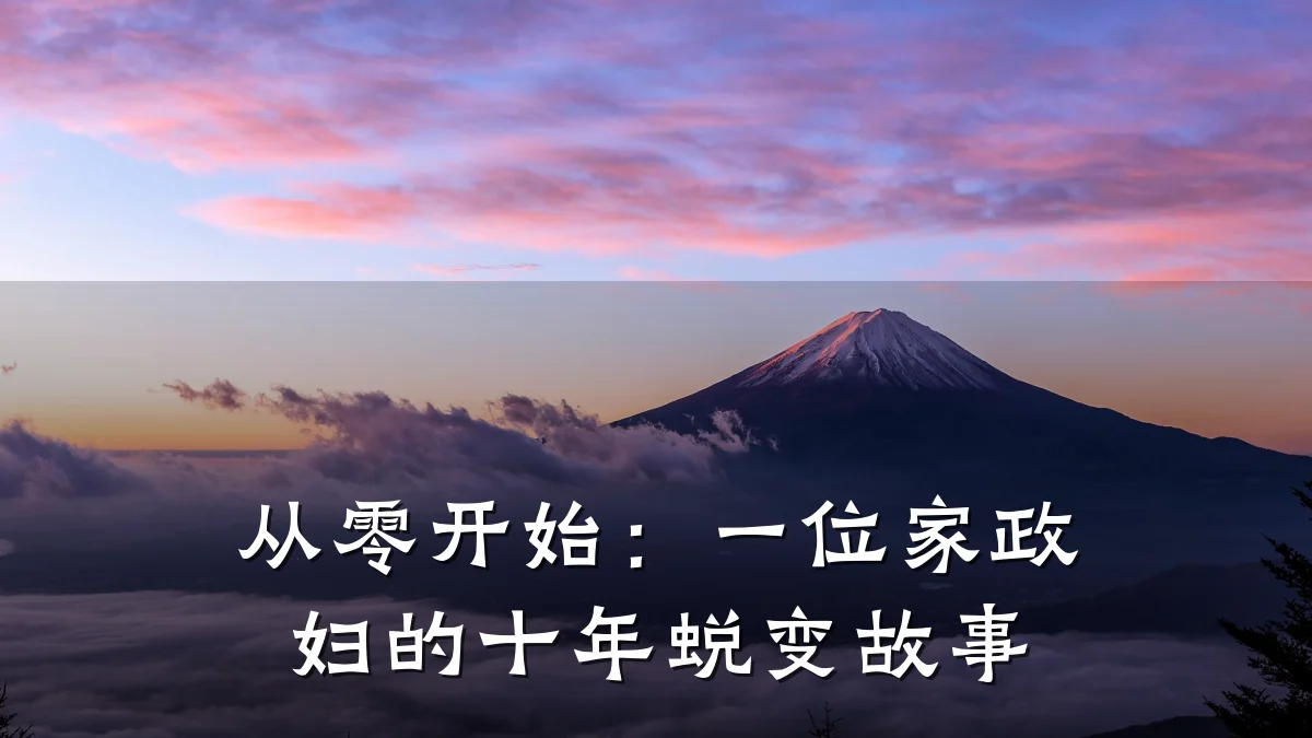 从零开始:一位家政妇的十年蜕变故事