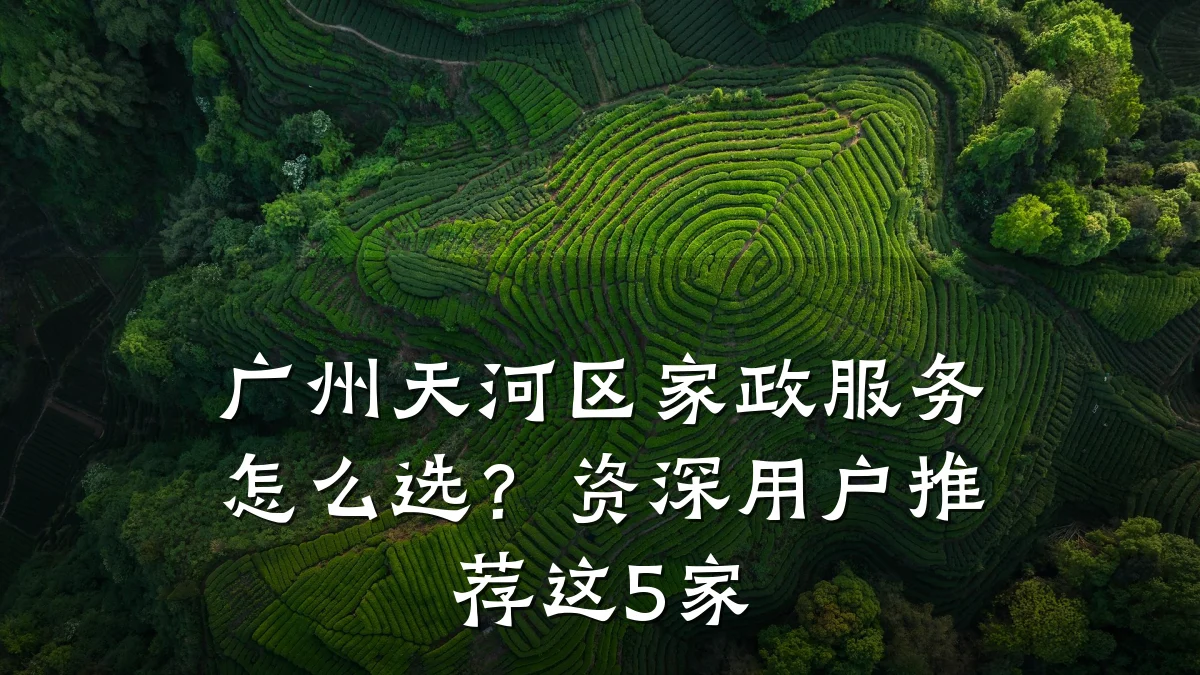 广州天河区家政服务怎么选？资深用户推荐这5家