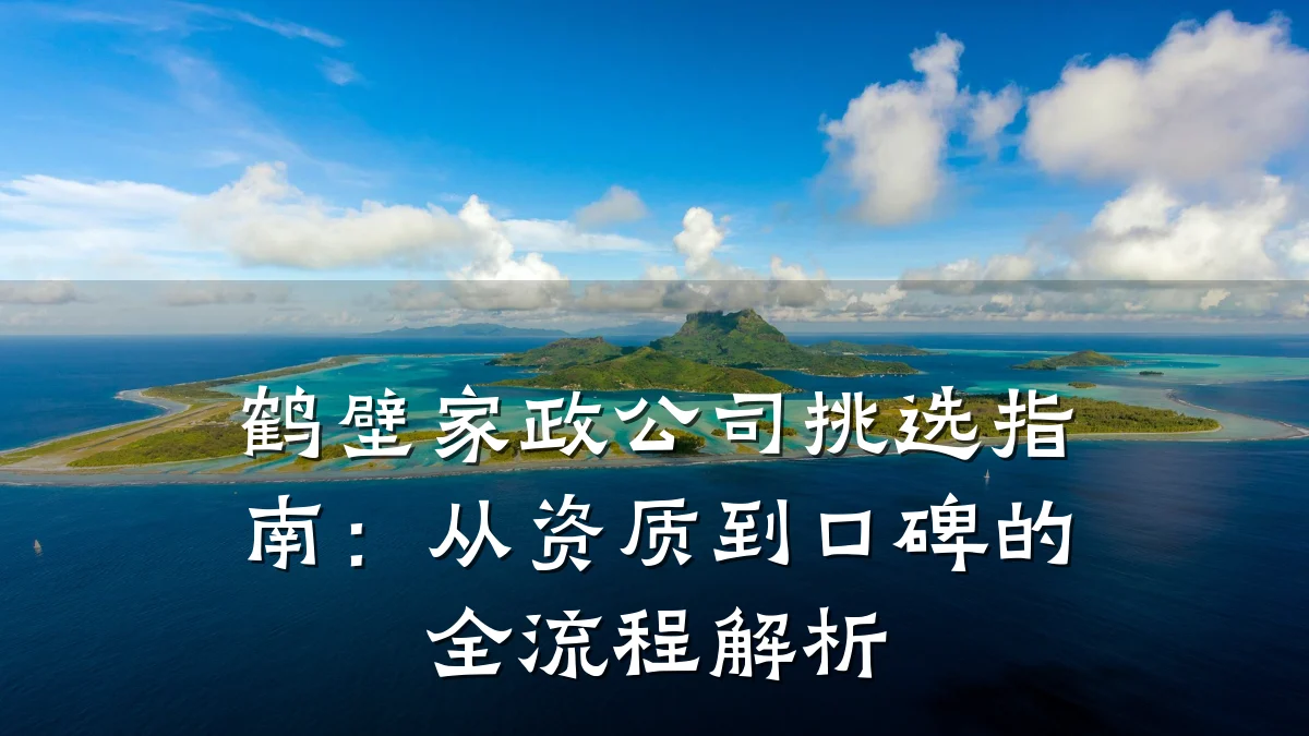 鹤壁家政公司挑选指南：从资质到口碑的全流程解析