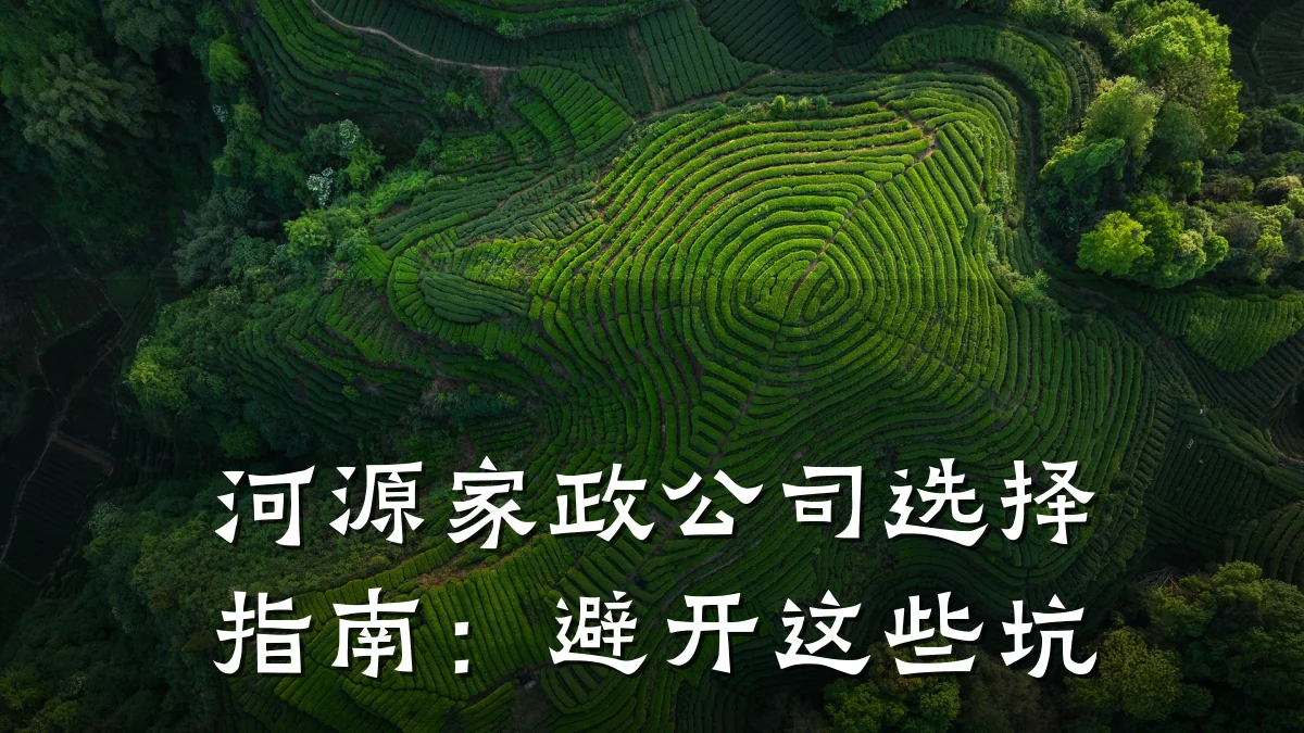 河源家政公司选择指南:避开这些坑
