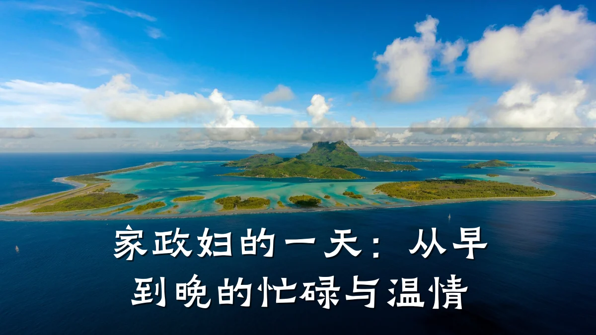 家政妇的一天：从早到晚的忙碌与温情