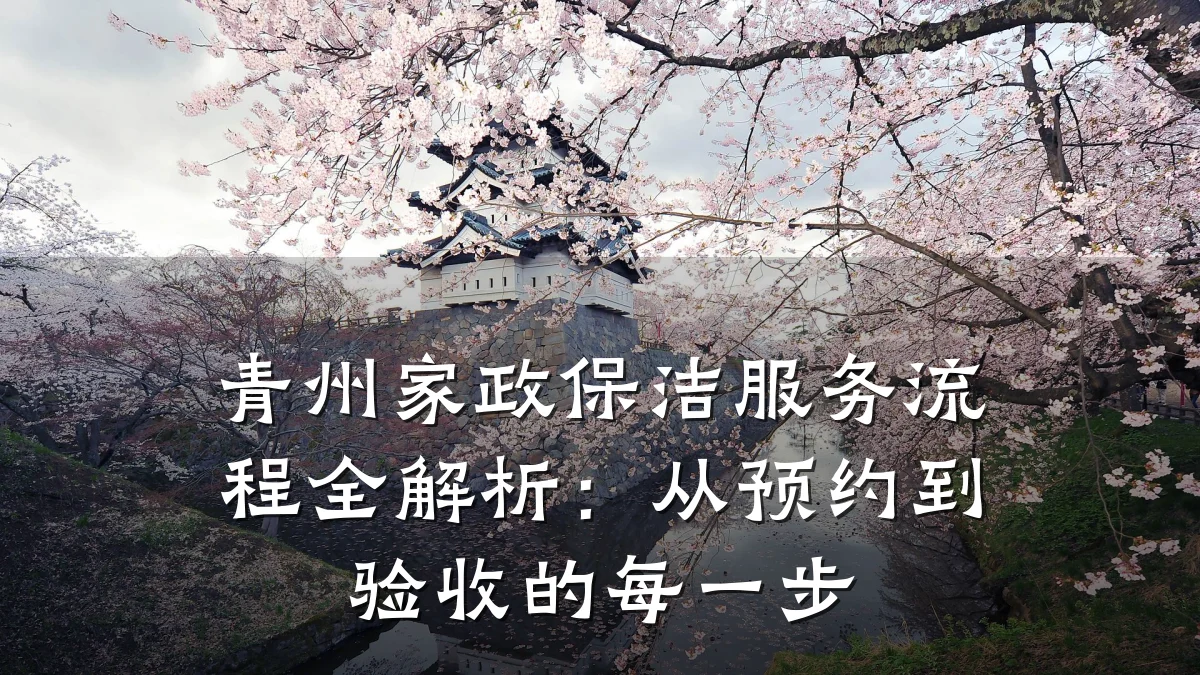青州家政保洁服务流程全解析:从预约到验收的每一步