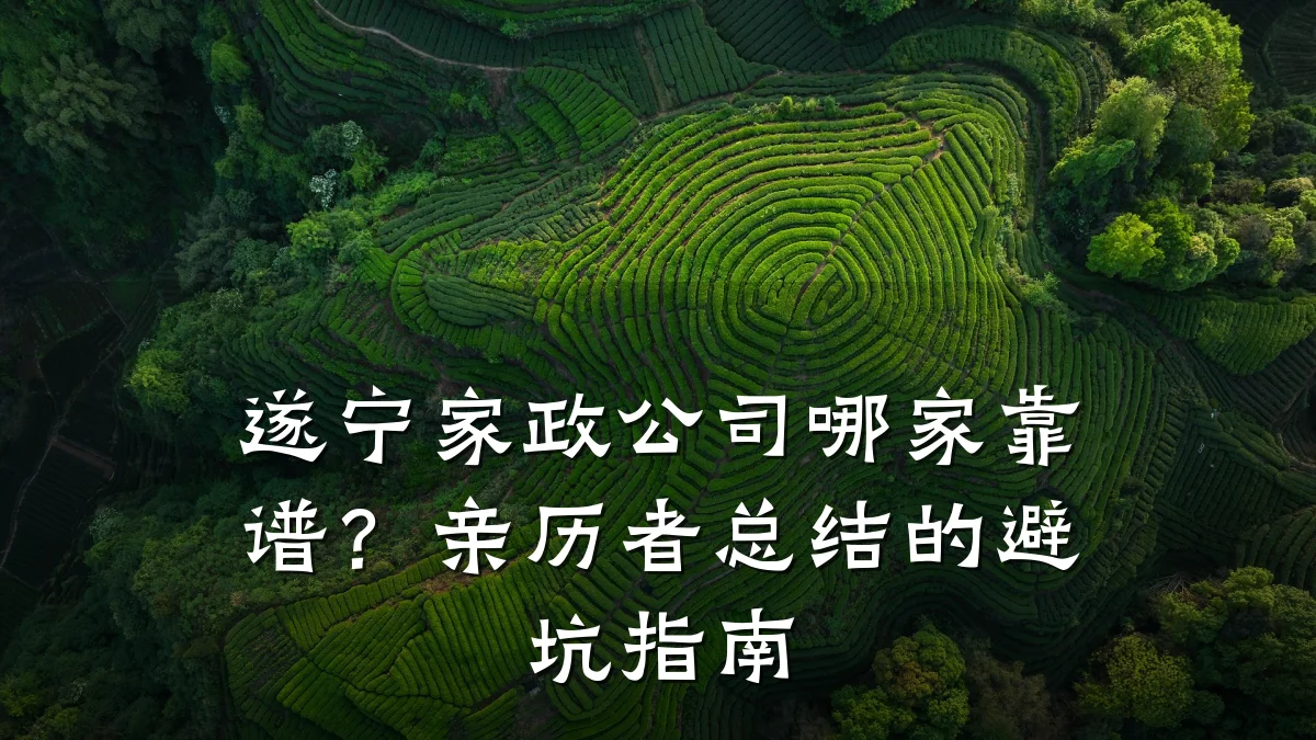 遂宁家政公司哪家靠谱？亲历者总结的避坑指南