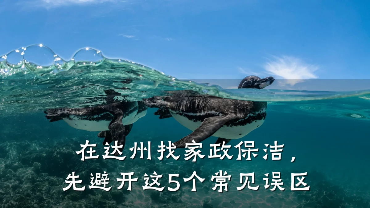 在达州找家政保洁,先避开这5个常见误区