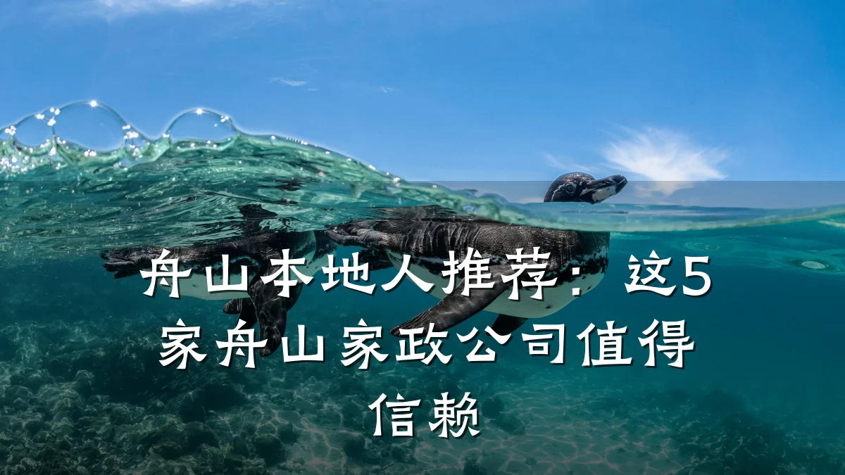 舟山本地人推荐：这5家舟山家政公司值得信赖