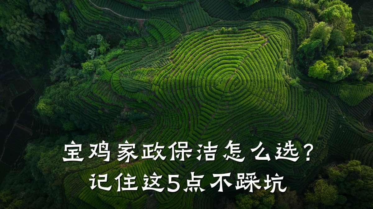 宝鸡家政保洁怎么选?记住这5点不踩坑