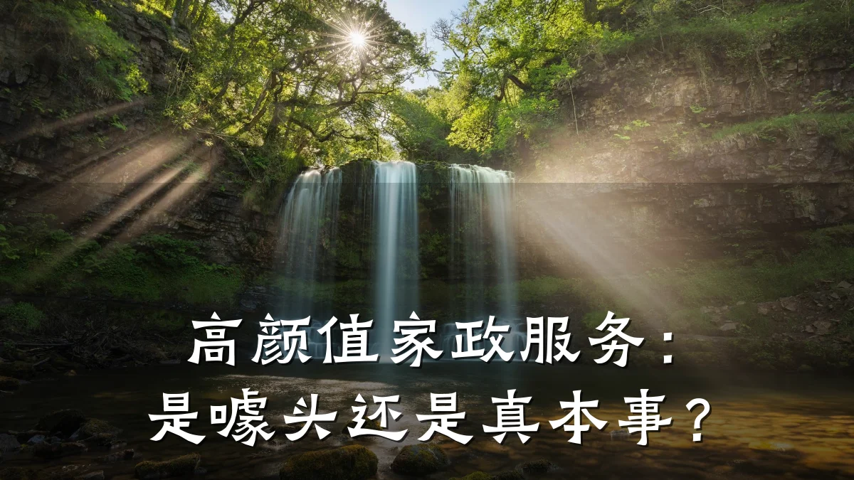 高颜值家政服务:是噱头还是真本事?