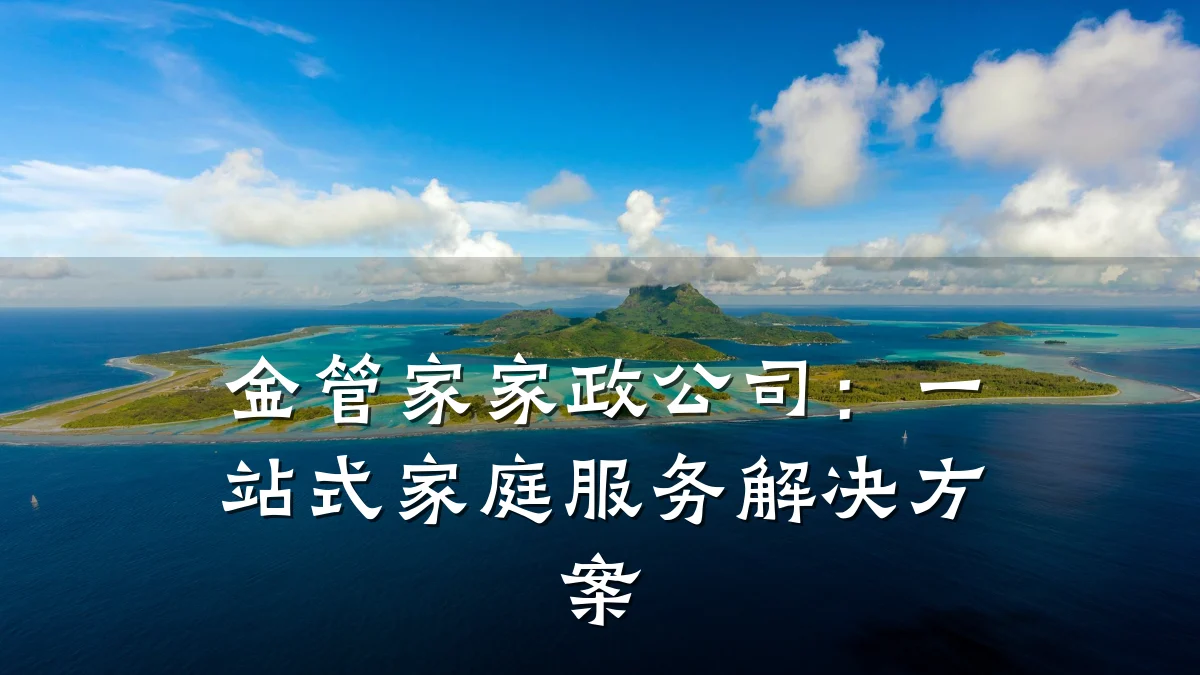金管家家政公司:一站式家庭服务解决方案
