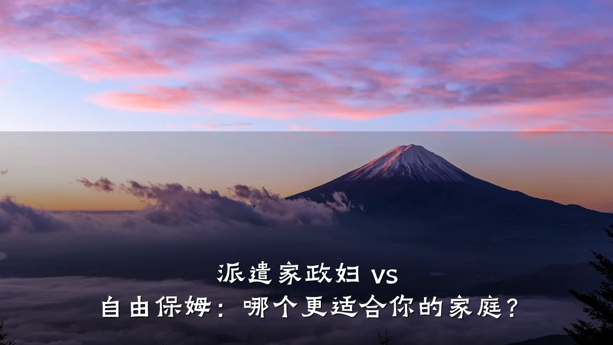 派遣家政妇 vs 自由保姆:哪个更适合你的家庭?