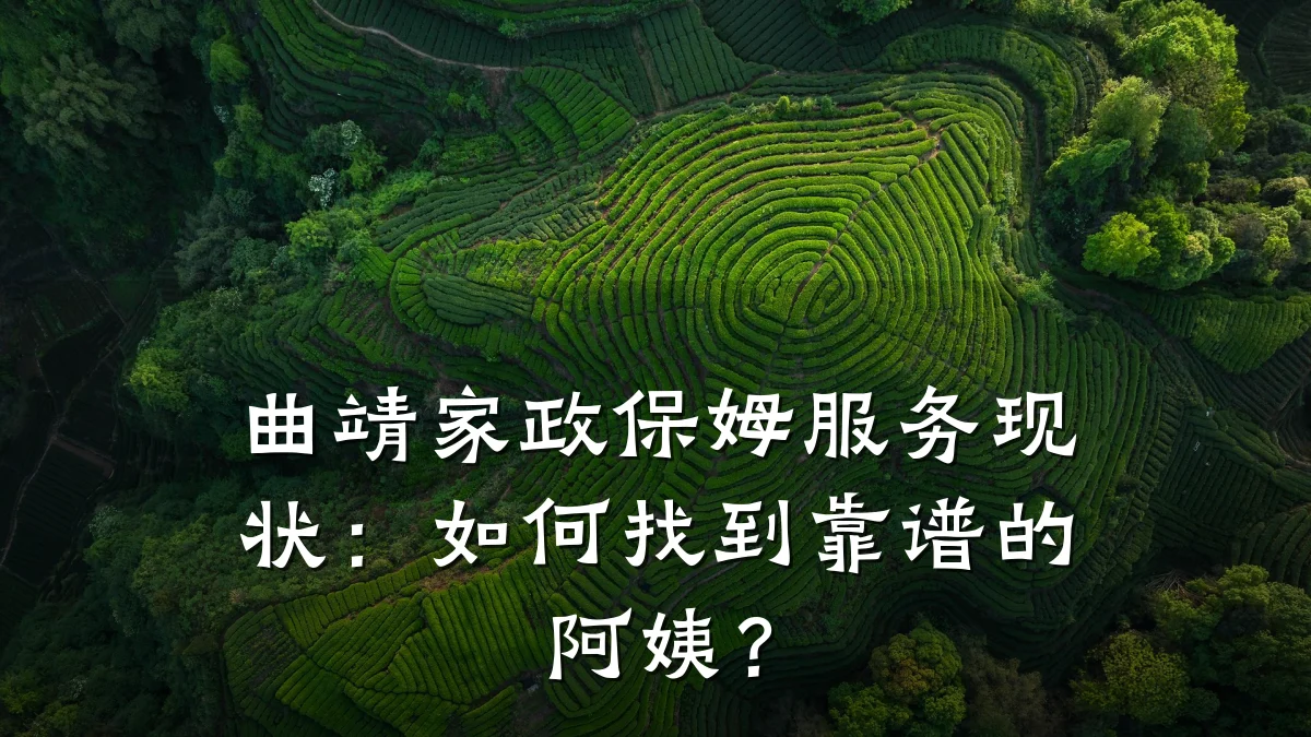 曲靖家政保姆服务现状:如何找到靠谱的阿姨?