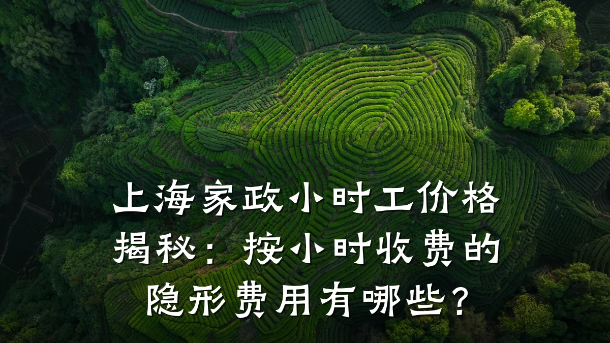 上海家政小时工价格揭秘:按小时收费的隐形费用有哪些?