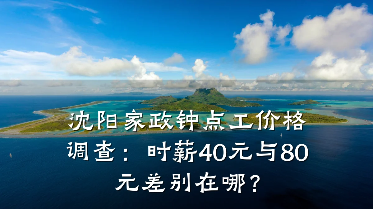 沈阳家政钟点工价格调查:时薪40元与80元差别在哪?