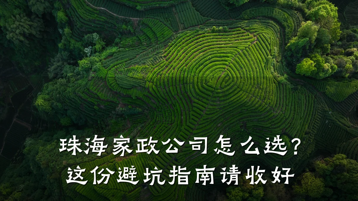 珠海家政公司怎么选?这份避坑指南请收好