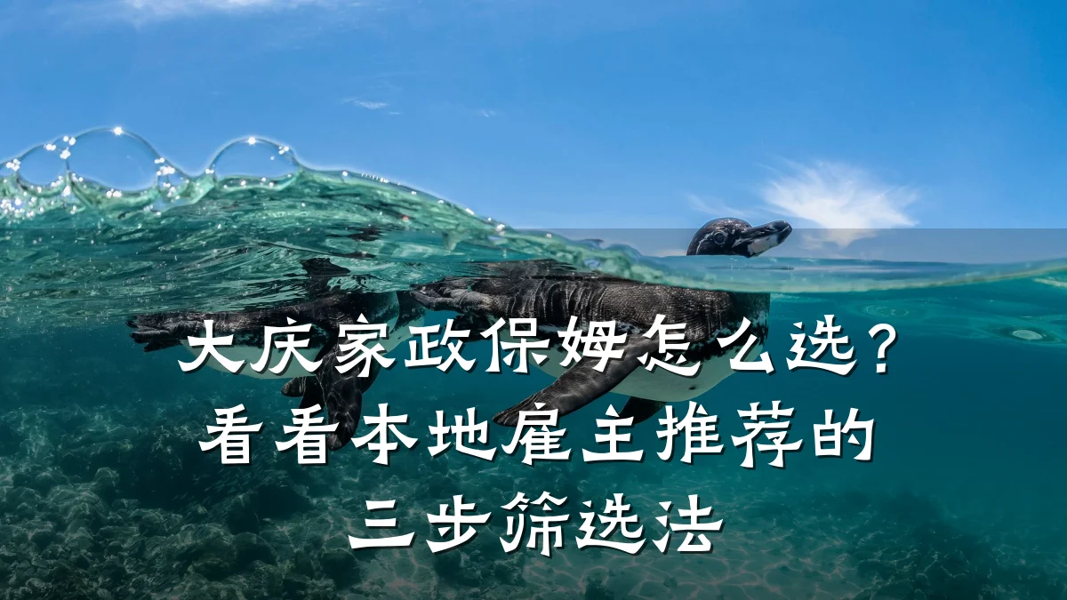 大庆家政保姆怎么选？看看本地雇主推荐的三步筛选法