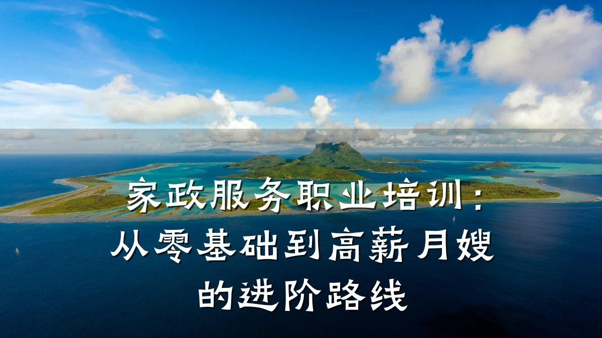 家政服务职业培训：从零基础到高薪月嫂的进阶路线