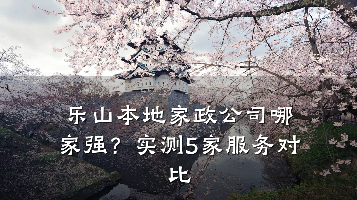 乐山本地家政公司哪家强?实测5家服务对比