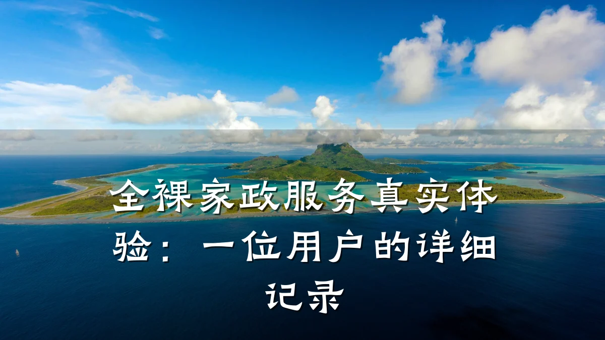 全裸家政服务真实体验：一位用户的详细记录