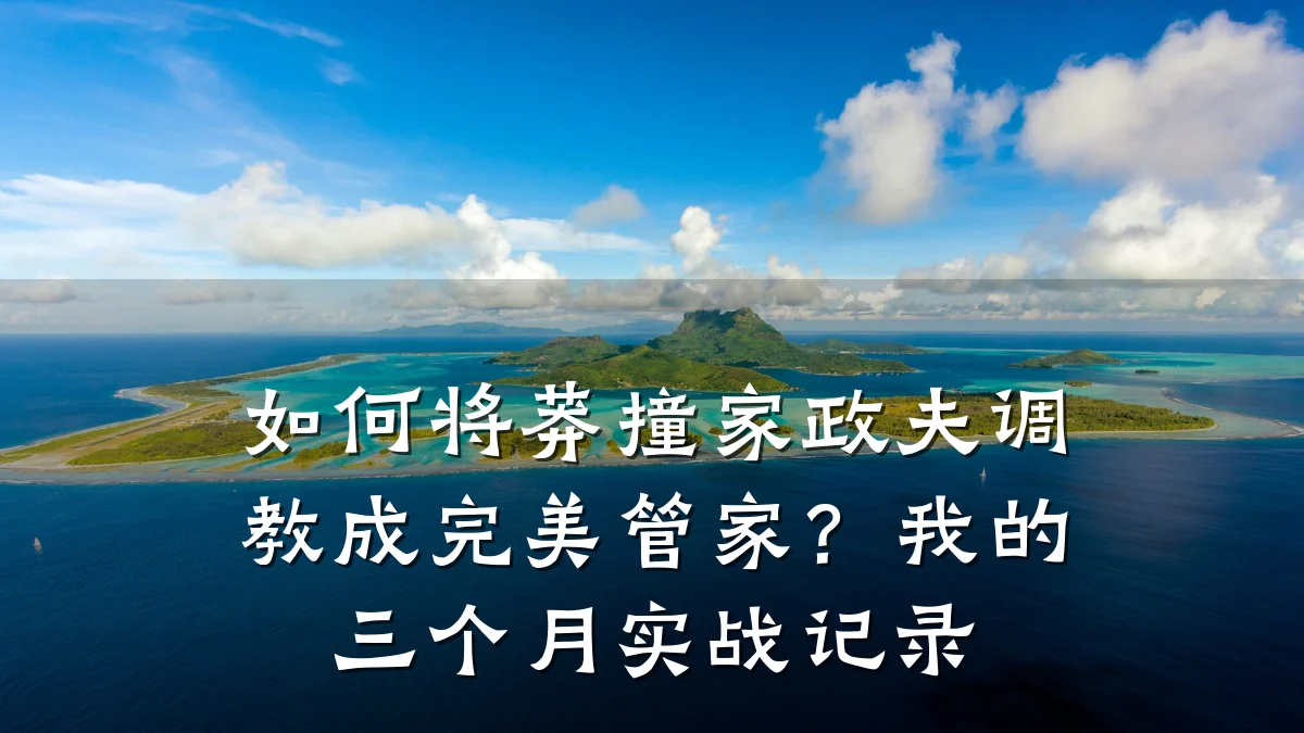如何将莽撞家政夫调教成完美管家？我的三个月实战记录