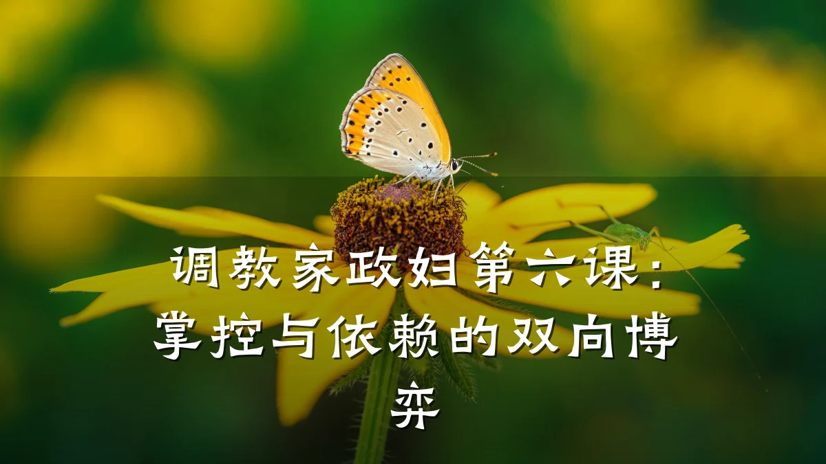调教家政妇第六课:掌控与依赖的双向博弈