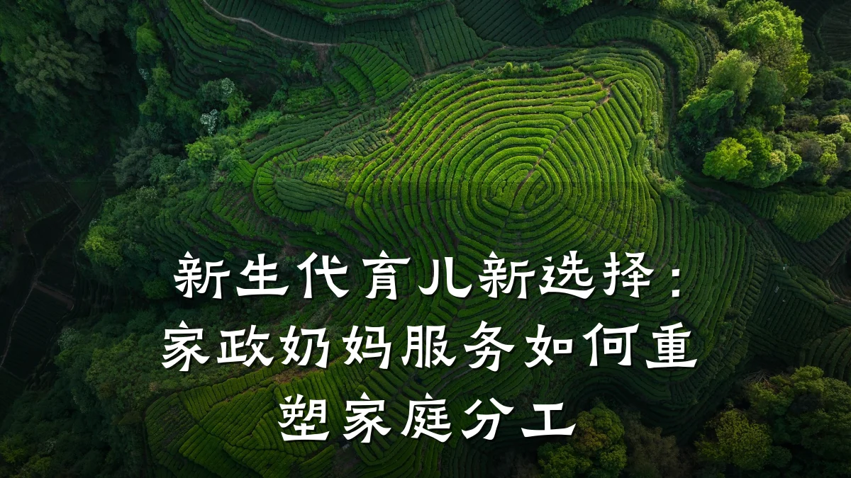 新生代育儿新选择：家政奶妈服务如何重塑家庭分工