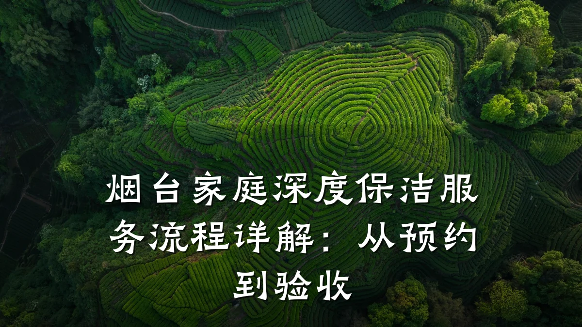 烟台家庭深度保洁服务流程详解:从预约到验收