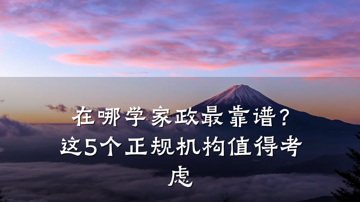 在哪学家政最靠谱?这5个正规机构值得考虑