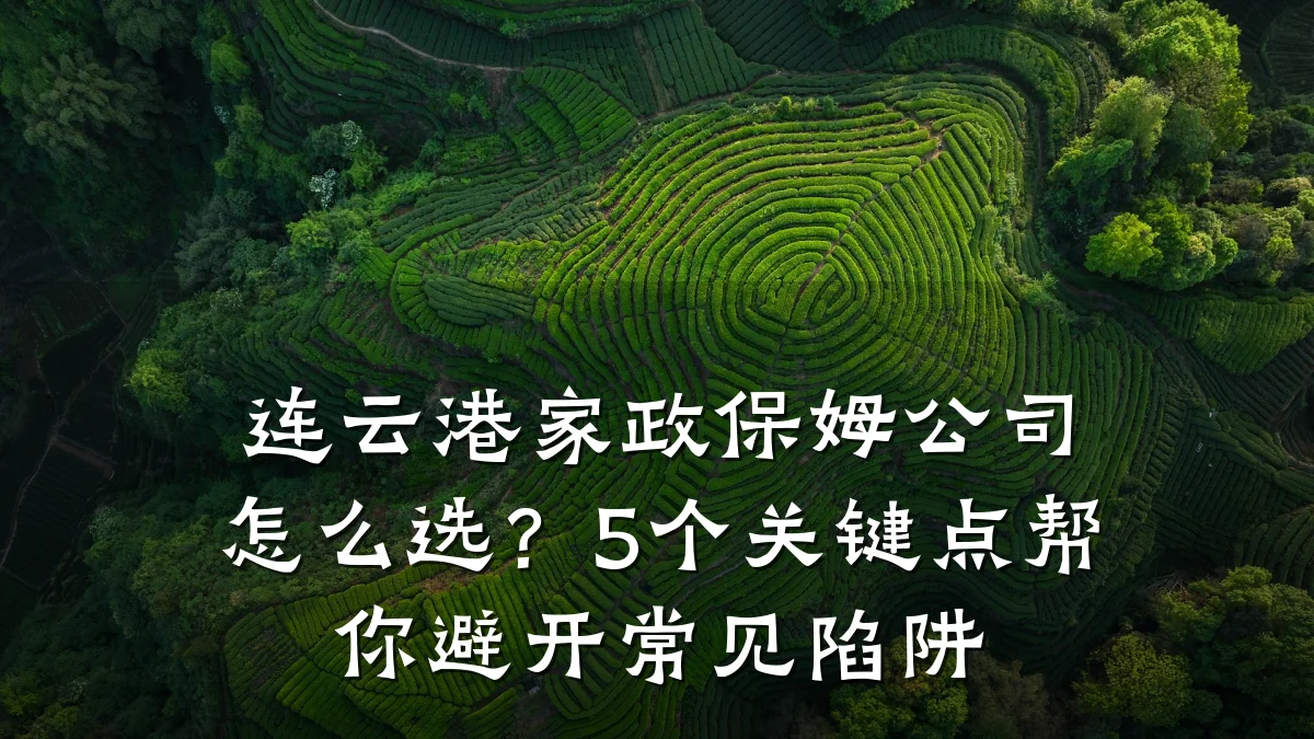 连云港家政保姆公司怎么选?5个关键点帮你避开常见陷阱
