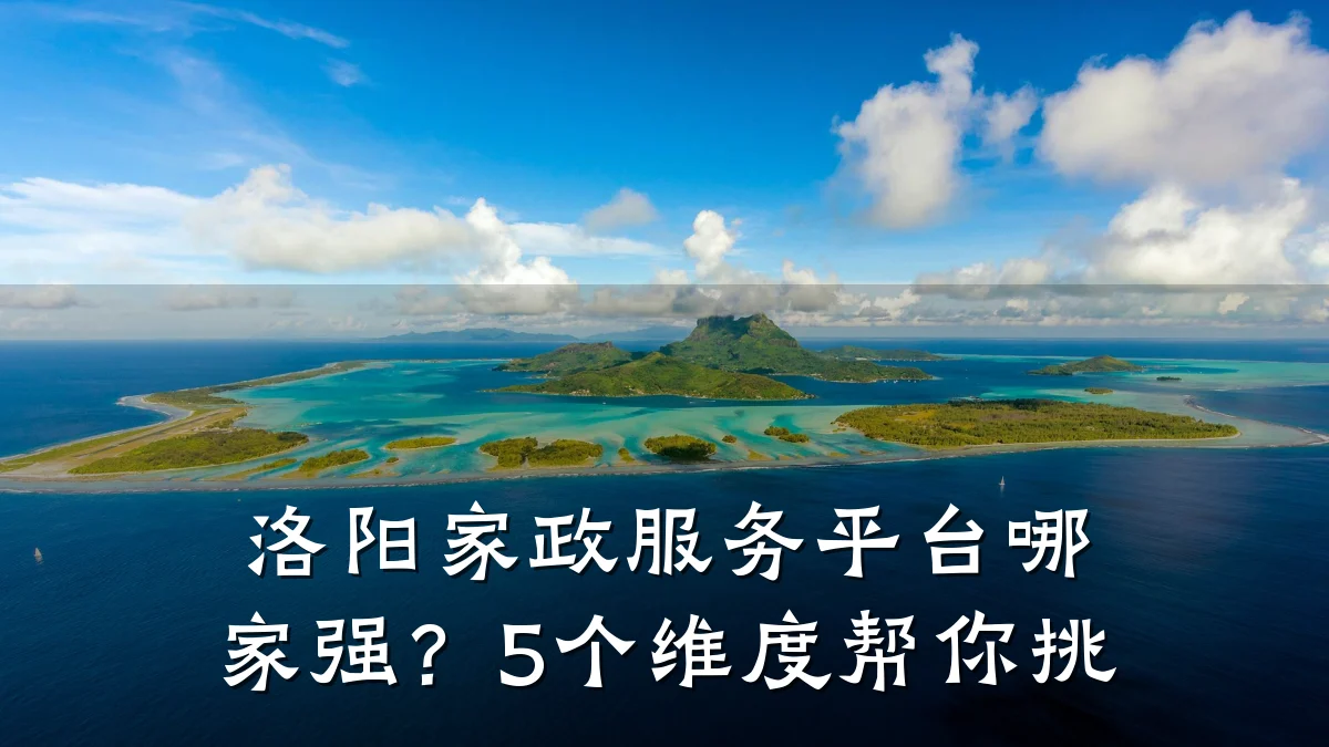 洛阳家政服务平台哪家强?5个维度帮你挑