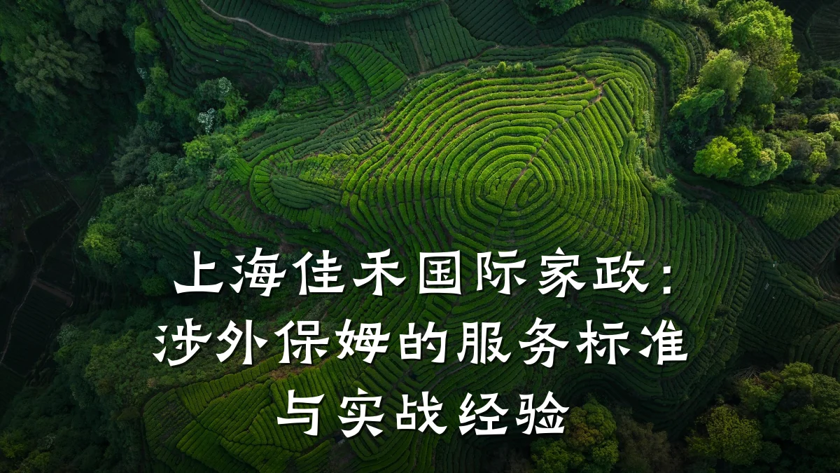 上海佳禾国际家政:涉外保姆的服务标准与实战经验
