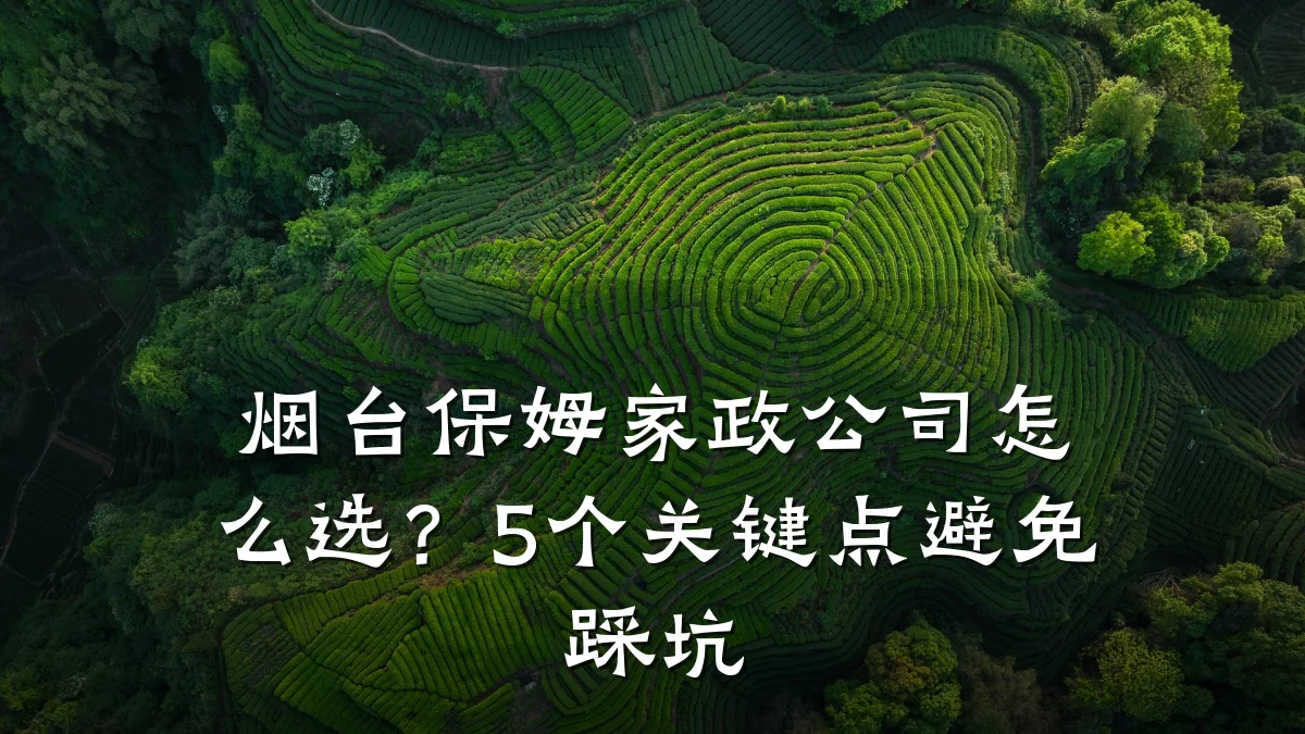 烟台保姆家政公司怎么选?5个关键点避免踩坑