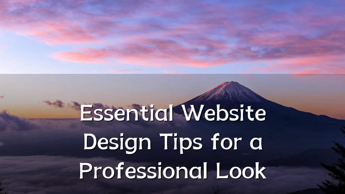 Essential Website Design Tips for a Professional Look