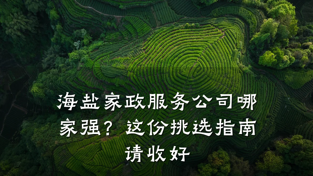 海盐家政服务公司哪家强？这份挑选指南请收好